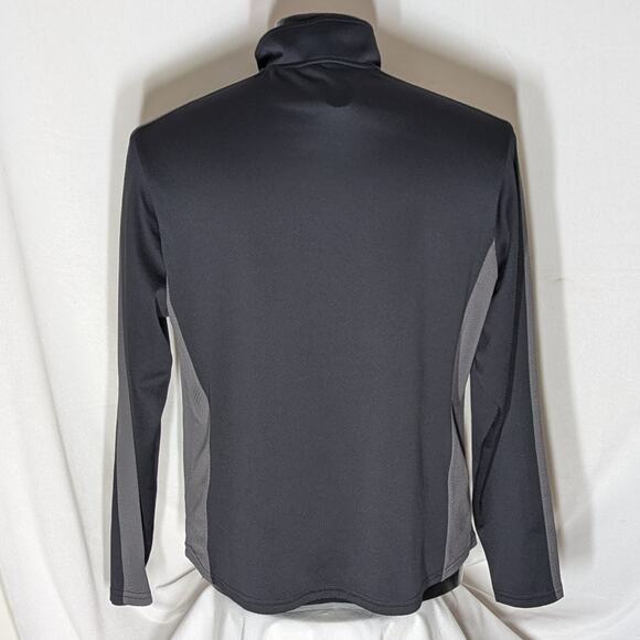 Tek Gear Men's 1/4 Zip Pullover Sweater Lightweight Activewear Large Black - Picture 3 of 4